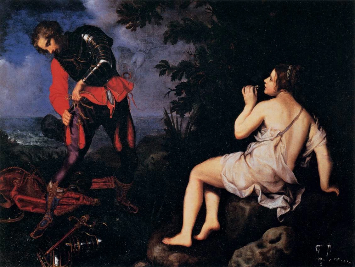 Angelica si cela a Ruggero - Galleria degli Uffizi, Firenze